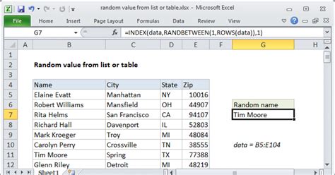 pick random number from list.
